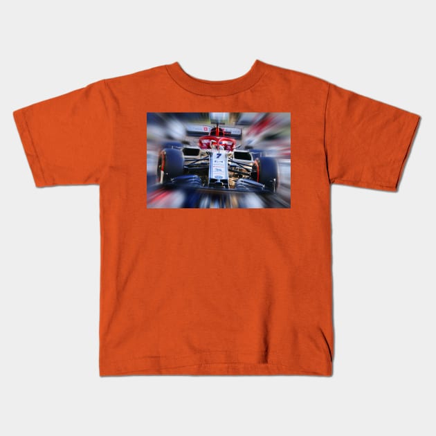 Kimi Raikkonen - Finland Kids T-Shirt by DeVerviers